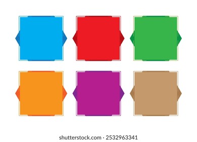 Vector Shape Design Multicolor Patten Line blob