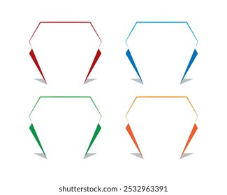 Vector Shape Design Multicolor Patten Line blob