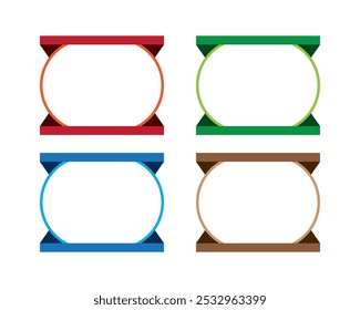 Vector Shape Design Multicolor Patten Line blob