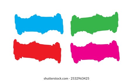 Vector Shape Design Multicolor Patten Line blob