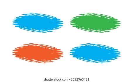 Vector Shape Design Multicolor Patten Line blob