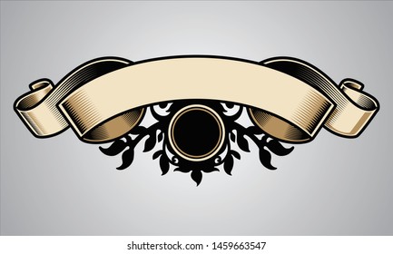 vector shape with fancy looking ornaments. EPS 10