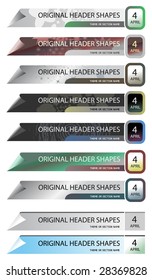 Vector shape for  headers, easy to use separate parts, simple to recolour.  This shape perfectly aligned about pixels,  you can use it for creation of precise design. EPS, SVG, JPG, AI. svg