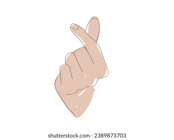 Vector shape of the left hand to celebrate World Left-Handed Day 