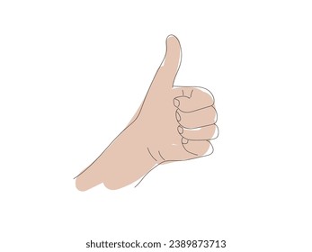Vector shape of the left hand to celebrate World Left-Handed Day 