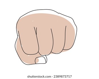 Vector shape of the left hand to celebrate World Left-Handed Day 