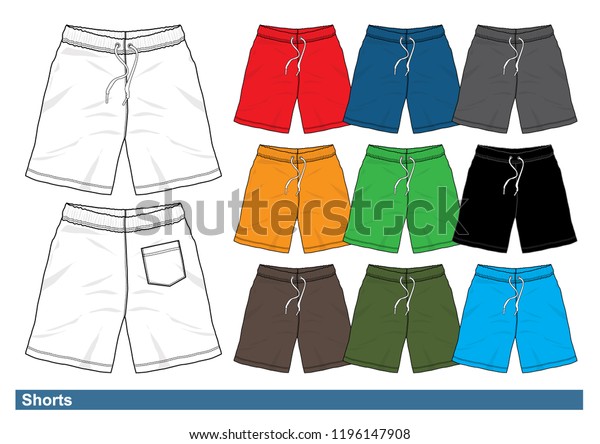 Vector Shape Pattern Shorts Color Stock Vector (Royalty Free ...