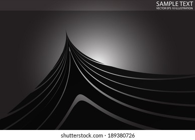 Vector shape  in space design template - Modern design background illustration