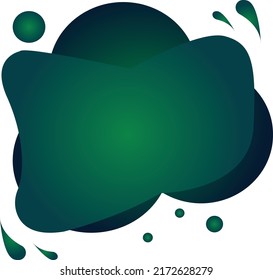 VECTOR SHAPE, STICKER, LABEL FOR EDITING - GREEN