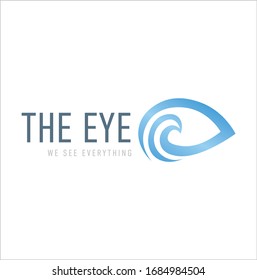 A vector shape that looks like an eye, which can work as a logo for unlimited things including new startups.
