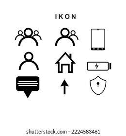 vector shaped black and white symbol icon