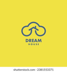 vector shaped like a combination of clouds and houses