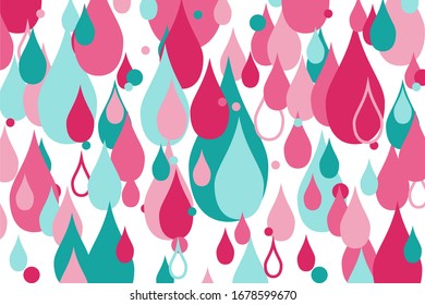 Vector shaped water drop, neatly arranged and colorful, can be used as wallpaper, web design, gift wrap and others.