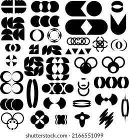 vector shapes especially to be used , abstract or minimalist logos or designs. 