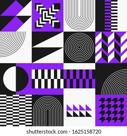 Vector shapes graphic geometric abstract pattern