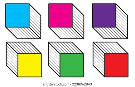 Vector shapes memphis design elements. collection of colors memphis elements.