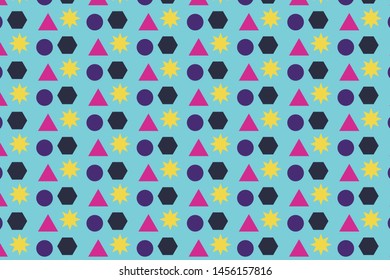 Vector shapes pattern design illustration