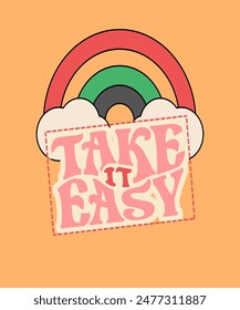 vector with shapes and writing with a retro concept