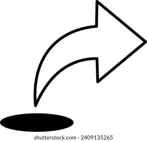 Vector Share Button for Digital Media