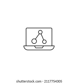 Vector Share Outline Icon Design
