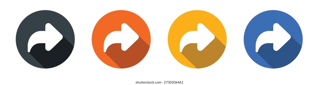 Vector Compartir Símbolo En Círculo Icon Set