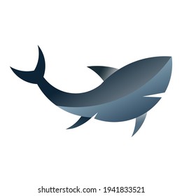 Vector shark comic style character wild fish set. Scary sharks animals, smiling jaws and swimming shark. EPS10 Vector Illustration