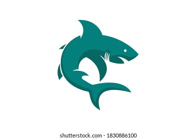 Vector shark fish nice color 