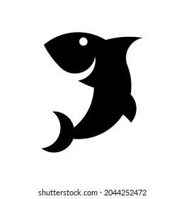 Vector shark in golden ratio style