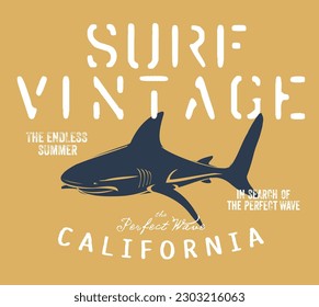 vector shark illustration for tee designs