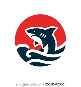 Vector Shark logo design tamplate