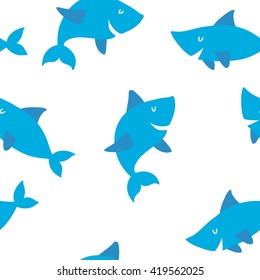 Vector shark print