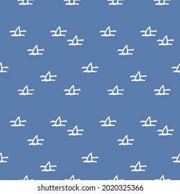 vector shark swimming in sea and small wave in blue color