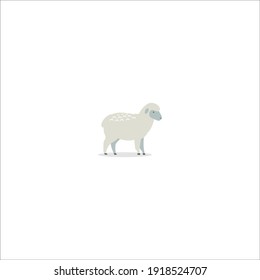 Vector of sheep head design on white background.Easy editable layered vector illustration.