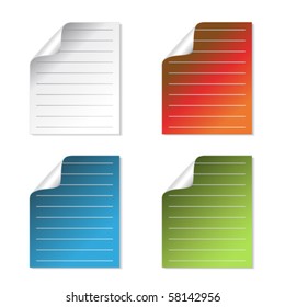 Vector sheet of paper