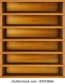 vector shelf illustration