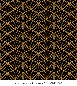 Vector Shell Seamless pattern. Stylish abstract art deco texture.