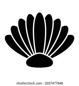 Vector Shellfish Glyph Icon Design

