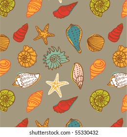 vector shells seamless