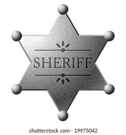 Vector sheriff's shield