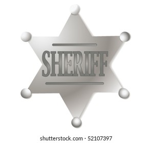  Vector sheriff's shield