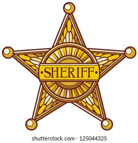 Vector sheriff's star