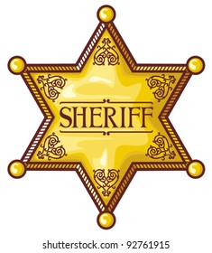 Vector sheriff's star svg