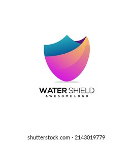 Vector Shield abstract Logo Colorful Gradient