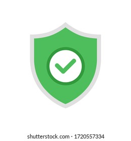 Protector vectorial con diseño de icono de marca aislado en fondo blanco.