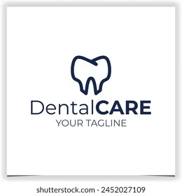 Vector shield dental logo design template