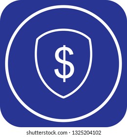  Vector Shield Dollar Icon 
