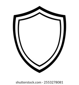 vector shield icon, flat design best shield vector icon