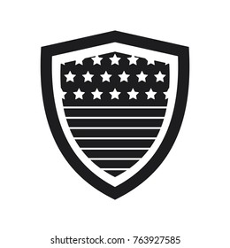 vector shield icon, flat design best shield vector icon 