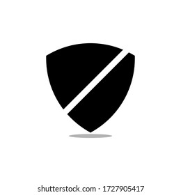 Icono del Escudo del vector, pie, eps 10