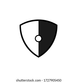 Icono del Escudo del vector, pie, eps 10